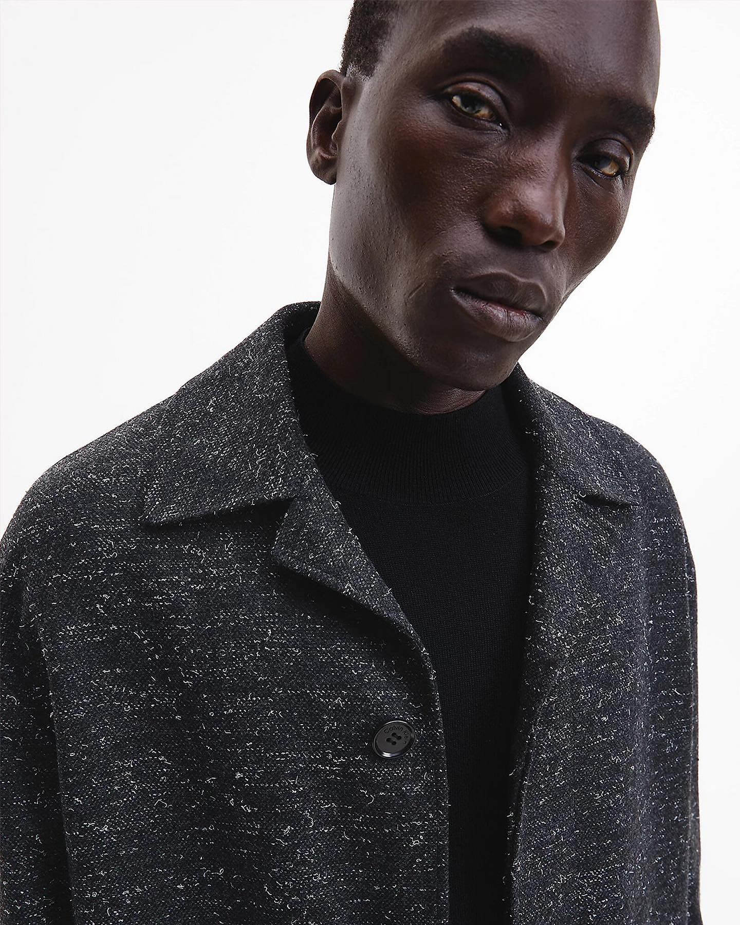 Calvin Klein — coat, portrait detail